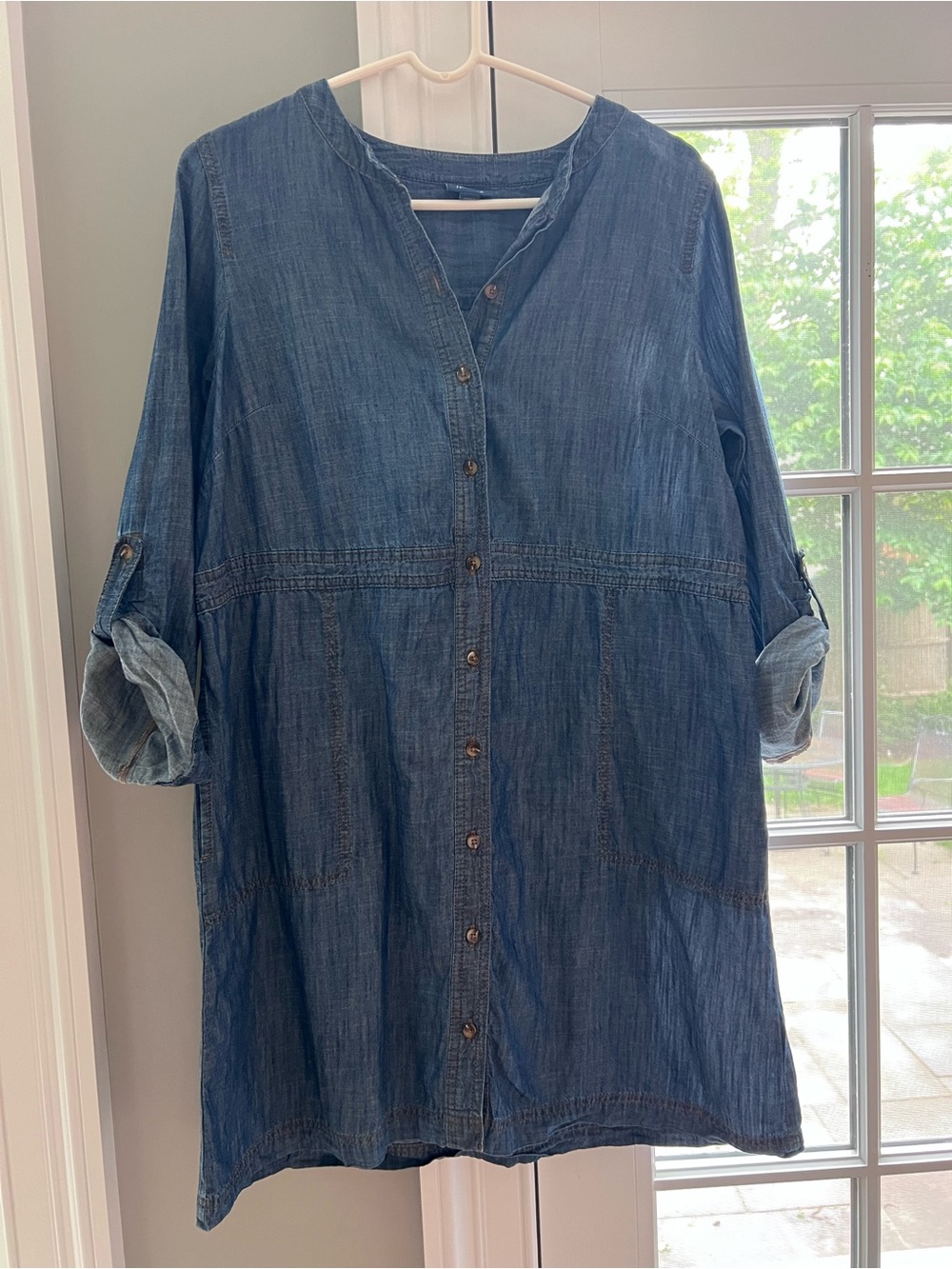 J Jill Blue Denim Short Dress - Picture 4 of 6